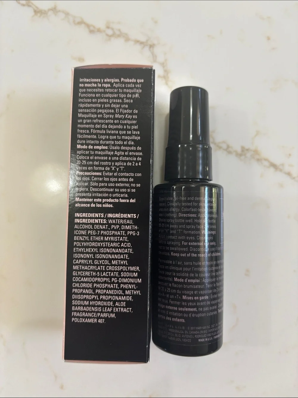 Mary Kay Makeup Finishing Spray - Black & Pink Accents